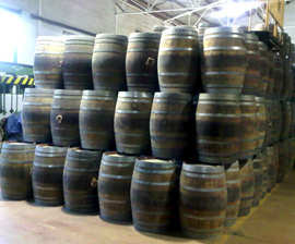 used cognac barrels